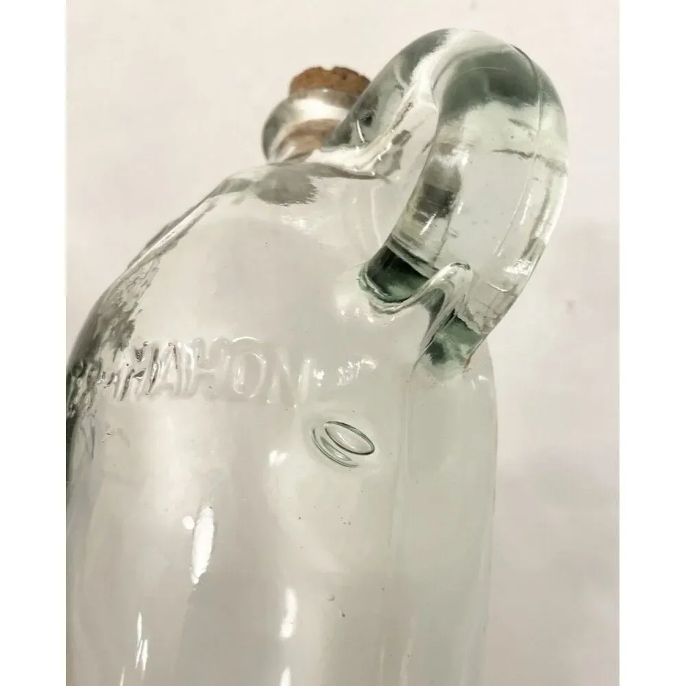Vintage Gin Xoriguer-Mahon Menorca Bottle Clear Handle Collectable Jug Bottle